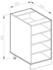 VICCO Regalunterschrank R-Line 20 cm Anthrazit modern offen