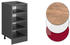 VICCO Regalunterschrank R-Line 40 cm Anthrazit modern offen