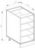 VICCO Regalunterschrank R-Line 40 cm Weiß modern offen