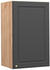 VICCO Hängeschrank Fame-Line 45 cm Eiche/Anthrazit-Gold Landhaus
