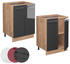 VICCO Unterschrank Fame-Line 60cm Anthrazit Hochglanz/Goldkraft