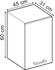 Livinity Hängeschrank R-Line, 45 cm, Bordeaux Hochglanz/Goldkraft Eiche