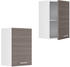VICCO Hängeschrank R-Line 40 cm Weiß/Edelgrau modern