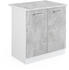 VICCO Spülenunterschrank R-Line 80 cm Weiß/Beton modern Arbeitsplatte