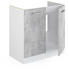 VICCO Spülenunterschrank R-Line 80 cm Weiß/Beton modern Arbeitsplatte