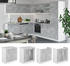 VICCO Spülenunterschrank R-Line 80 cm Weiß/Beton modern Arbeitsplatte