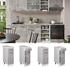Livinity Apothekerschrank R-Line, 30 cm ohne Arbeitsplatte, Beton/Weiß