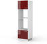 Livinity Mikrowellenschrank R-Line, 60 cm, Bordeaux Hochglanz/Weiß