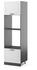 Livinity Mikrowellenschrank R-Line, 60 cm, Weiß Landhaus/Anthrazit