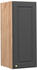 VICCO Hängeschrank Fame-Line 30 cm Eiche/Anthrazit-Gold Landhaus