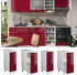 Livinity Apothekerschrank R-Line, 30 cm ohne Arbeitsplatte, Bordeaux Hochglanz/Weiß