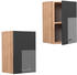 VICCO Hängeschrank R-Line 40 cm Eiche/Anthrazit Hochglanz modern