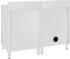 vidaXL Gastro-Spülenunterschrank Edelstahl 120x60x96 cm