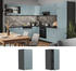 Livinity Hängeschrank R-Line, 30 cm, Blau-Grau/Anthrazit