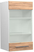 Vicco - K&uuml;chenglasschrank Fame-line, Goldkraft Eiche, 40 Cm