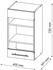 Livinity Küchenschrank Glas Fame-Line, 40 cm, Goldkraft Eiche/Weiß