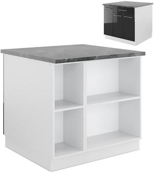 VICCO Fame-Line 90 cm Anthrazit Hochglanz/Weiß (1-F-27934)