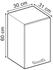 Livinity Hängeschrank R-Line, 30 cm, Schwarz Hochglanz/Goldkraft Eiche