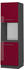 Livinity Herdumbauschrank Fame-Line, 60 cm offen, Bordeaux Hochglanz/Anthrazit
