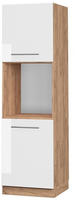 Vicco - Herdumbauschrank Fame-line, Wei&szlig; Hochglanz, 60 Cm Offen