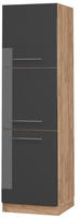 Vicco - Herdumbauschrank Fame-line, Anthrazit Hochglanz, 60 Cm