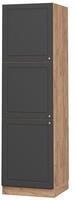 Vicco - Herdumbauschrank Fame-line, Anthrazit-gold, 60 Cm