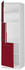 Livinity Herdumbauschrank Fame-Line, 60 cm, Bordeaux Hochglanz/Weiß