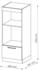 Livinity Mikrowellenschrank Fame-Line, 60 cm offen, Anthrazit-Gold/Goldkraft Eiche