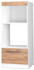 Livinity Mikrowellenschrank Fame-Line, 60 cm offen, Goldkraft Eiche/Weiß
