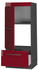 Livinity Mikrowellenschrank Fame-Line, 60 cm, Bordeaux Hochglanz/Anthrazit