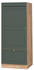 Livinity Mikrowellenschrank Fame-Line, 60 cm, Grün-Gold Landhaus/Goldkraft Eiche