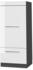 Livinity Mikrowellenschrank Fame-Line, 60 cm, Weiß Hochglanz/Anthrazit