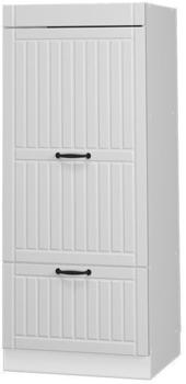 Livinity Mikrowellenschrank Fame-Line, 60 cm, Wei&szlig; Landhaus/Wei&szlig;