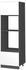Livinity Mikrowellenschrank R-Line, 60 cm J-Shape, Weiß/Anthrazit