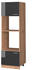Livinity Mikrowellenschrank R-Line, 60 cm, Anthrazit Hochglanz/Goldkraft Eiche
