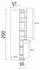 Flex-Well Apothekerschrank Morena 30cm San Remo Eiche/basaltgrau