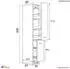 Flex-Well Apothekerschrank Morena 30cm San Remo Eiche/basaltgrau