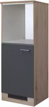 Flex-Well Herdumbauschrank Morena 60cm San Remo Eiche/ basaltgrau