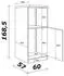 Flex-Well Herdumbauschrank Morena 60cm San Remo Eiche/ basaltgrau
