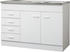 Held Möbel Spülenschrank 120cm weiß