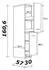 Flex-Well Apothekerschrank Morena 30cm basaltgrau/San Remo Eiche