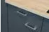 Flex-Well Apothekerschrank Morena 30cm basaltgrau/San Remo Eiche