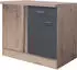 Flex-Well Eckunterschrank Morena 110cm basaltgrau/San Remo Eiche