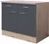 Flex-Well Unterschrank Morena 100cm basaltgrau/San Remo Eiche