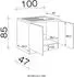 Flex-Well Spülenunterschrank Oslo 100cm Sonoma Eiche