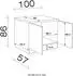 Flex-Well Spülen-Unterschrank Valero 100 cm weiß