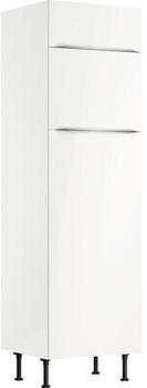 Optifit Kühlumbauschrank für 145er Einbaukühlschrank Arvid986 60 x 58,4 x 211,8 cm Front weiß lackiert Korpus weiß