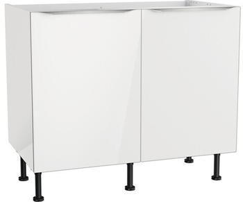 Optifit Spülenschrank Arvid986 BxTxH 100 x 58,4 x 87 cm Front weiß lackiert Korpus weiß