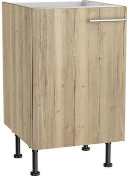 Optifit Spülenschrank Erik290 BxTxH 50 x 58,4 x 87 cm Front wildeiche matt Korpus wildeiche