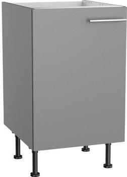 Optifit Spülenschrank Mats825 BxTxH 50 x 58,4 x 87 cm Front basaltgrau matt Korpus grau